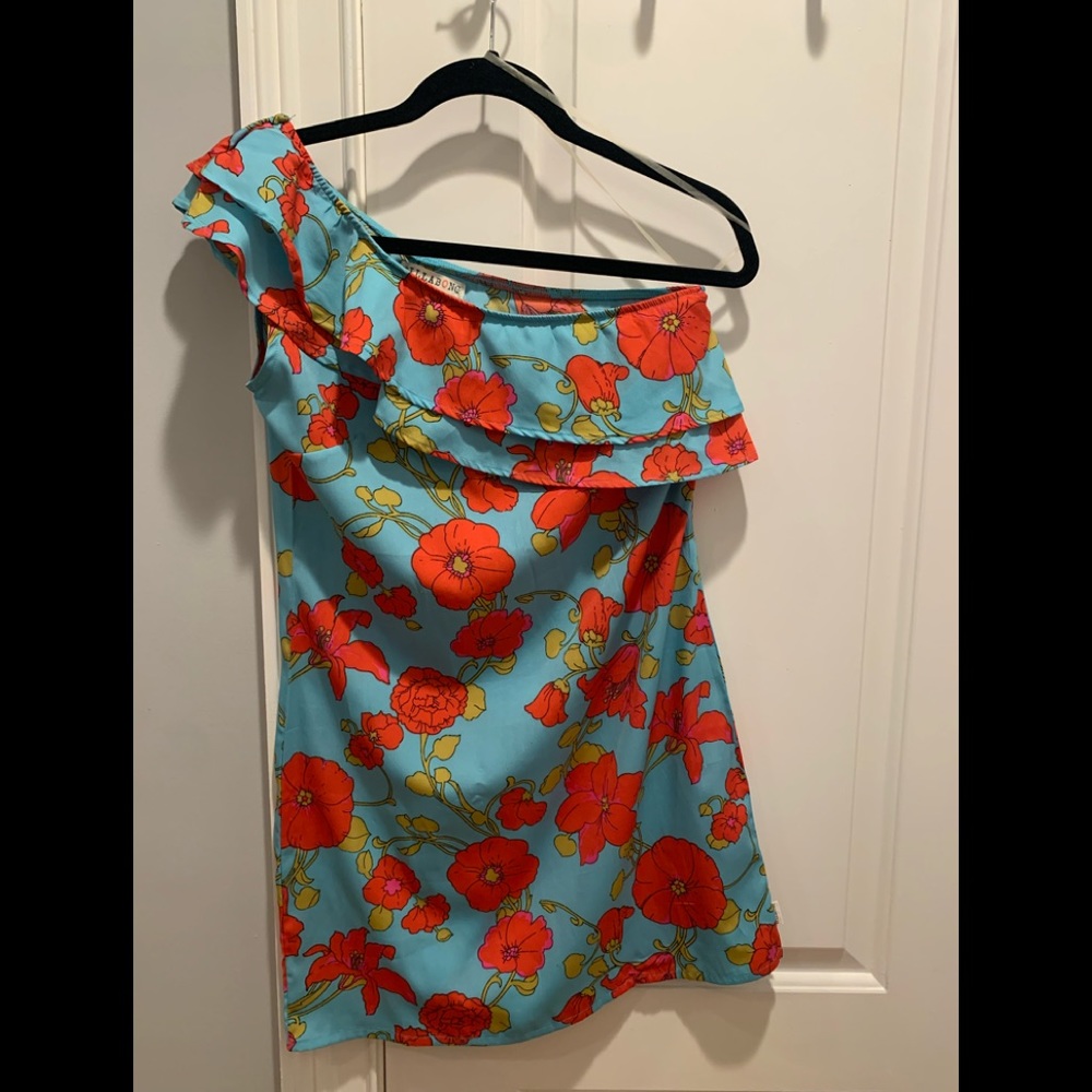 Women’s one shoulder floral print billabong dress